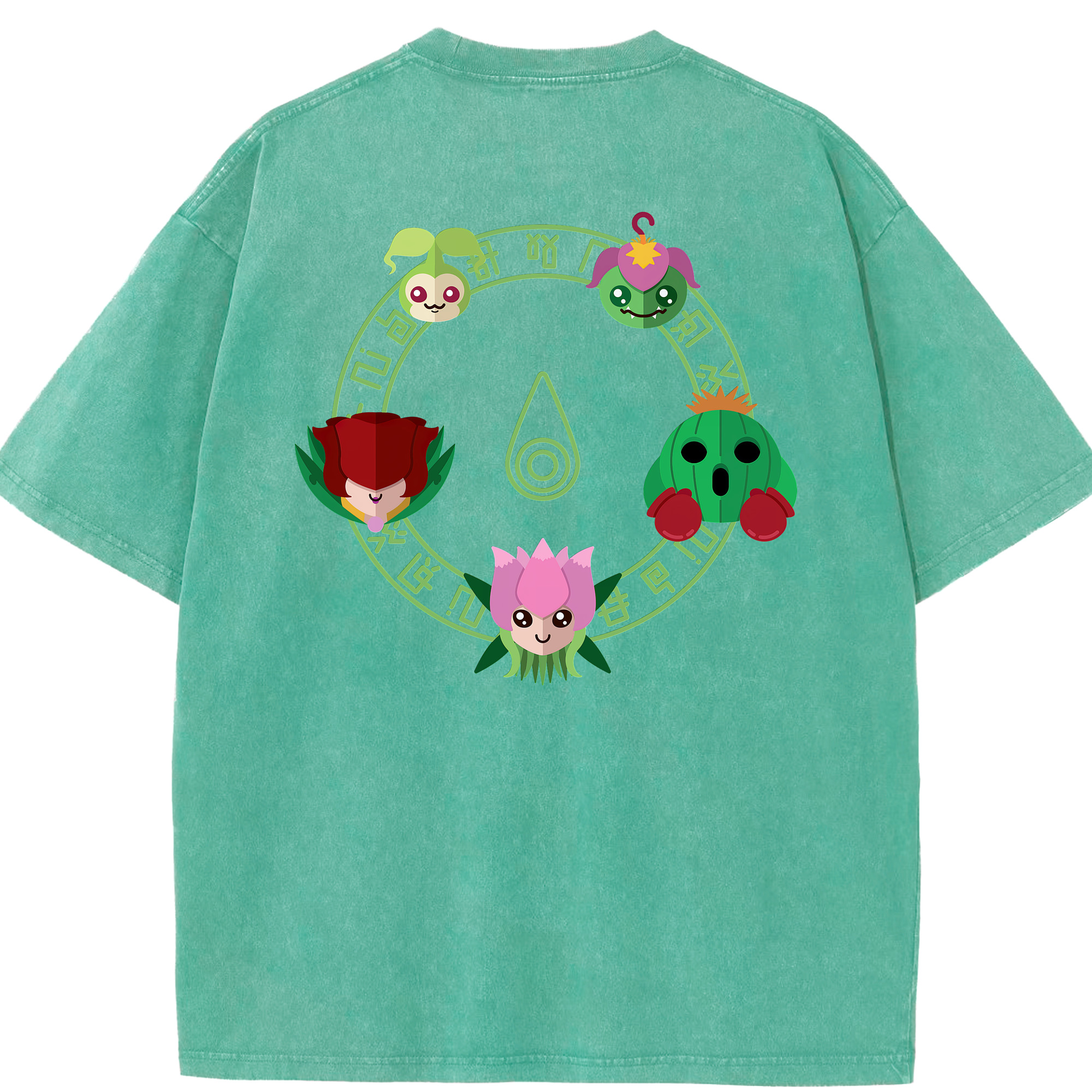 （画像用） Digimon デジタルモンスター/デジモン 綿100% ヴィンテージ風 半袖Tシャツ（背面プリント）